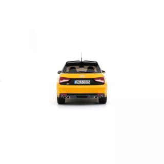 AUDI S1 SPORTBACK VEGAS YELLOW 2015 OttO mobile 1:18 Resinemodell (Türen, Motorhaube... nicht zu öffnen!)
